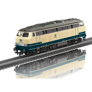 Märklin 39215 H0 klases 218 dīzeļlokomotīve DB okeāna zilā ar mfx+ skaņu un LED