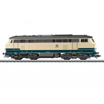 Märklin 39215 H0 klases 218 dīzeļlokomotīve DB okeāna zilā ar mfx+ skaņu un LED