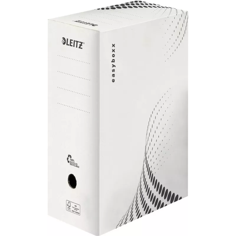 LEITZ easyboxx arhīva kaste, balta, 150 mm iekšējais platums, 25 gab., pārstrādāts gofrēts kartons