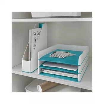 LEITZ WOW Duo Colour dokumentu paliktnis A4 Ledus zilā/Baltais 5361-10-51