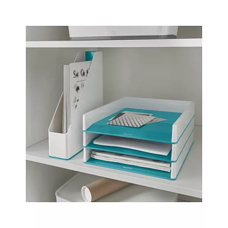 LEITZ WOW Duo Colour dokumentu paliktnis A4 Ledus zilā/Baltais 5361-10-51