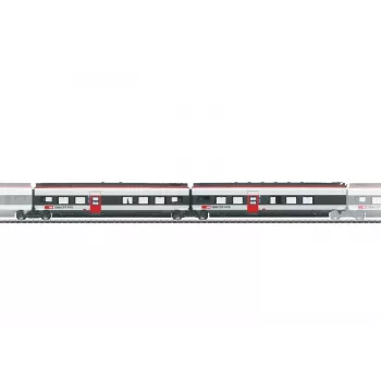 Märklin 043452 H0 papildu vagonu komplekts 2 Giruno SBB, 2 starpvagoni, VI ēra