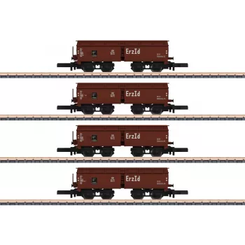 Märklin 082710 Z mēroga pašizkrāvējvagunu komplekts Deutsche Bundesbahn IV ēra
