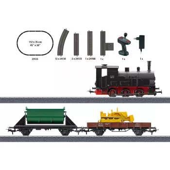 Märklin 29133 HO mēroga kravas vilciena sākuma pakete ar baterijām un infrasarkano staru tālvadību