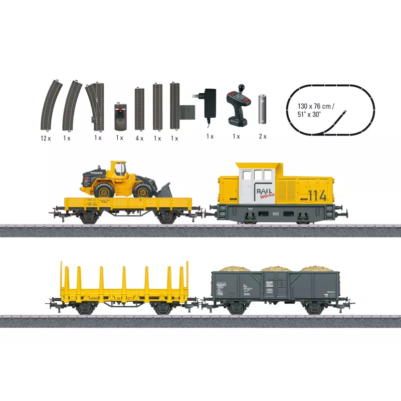 Märklin Start up 29188 H0 Startpackung Baustelle būvlaukuma startera komplekts