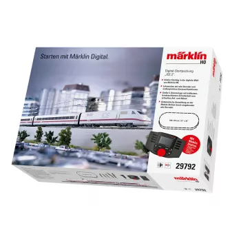 Märklin 29792 ICE 2 digitālais starta komplekts H0 AC ar Mobile Station 2, 5 daļu vilciens, C sliežu ovāls, VI laikmets