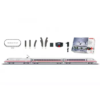 Märklin 29792 ICE 2 digitālais starta komplekts H0 AC ar Mobile Station 2, 5 daļu vilciens, C sliežu ovāls, VI laikmets