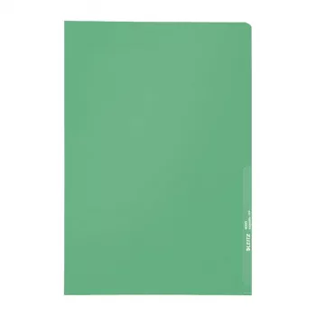 Leitz A4 dokumentu uzmavas, 0,13 mm PP, zaļas, 100 gab. 40000055