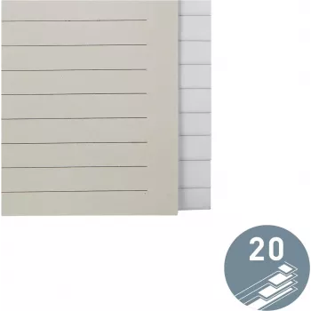 LEITZ papīra reģistrs ar 20 tukšām cilnēm A4 balts ar universālo perforāciju 12203085