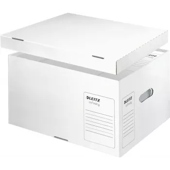 Leitz 61040000 Infinity arhīva konteiners, balts, 10 gab., A4/Folio, sakraujams, pārstrādāts kartons