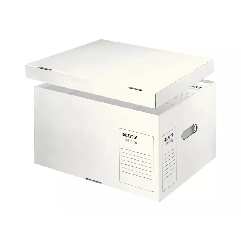 Leitz 61040000 Infinity arhīva konteiners, balts, 10 gab., A4/Folio, sakraujams, pārstrādāts kartons