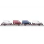 Märklin 47430 H0 platformu vagonu pāris Laads 800B no Transwaggon GmbH