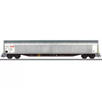 Märklin 48057 H0 DSB lielas ietilpības bīdāmo sienu vagons Habbins V ēra AC