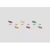 Märklin 71426 pelēkas izolācijas uzmavas (10 gab.) modeļa dzelzceļa elektroinstalācijai