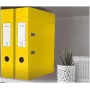 Leitz 180° WOW A4 sviras arhivēšanas mape dzeltena 80mm mugura 600 lapas kartons 10050016