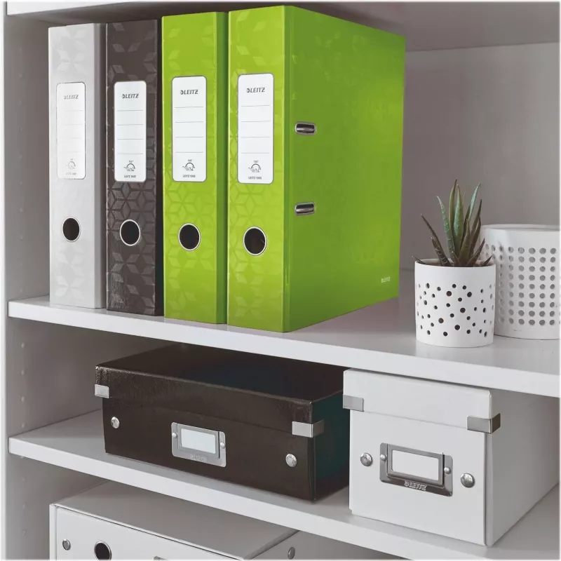 Leitz 180° WOW A4 sviras arhivēšanas mape ar apaļajiem gredzeniem, kartona, zaļa, 600 lapām, 80 g/m² (10050054)