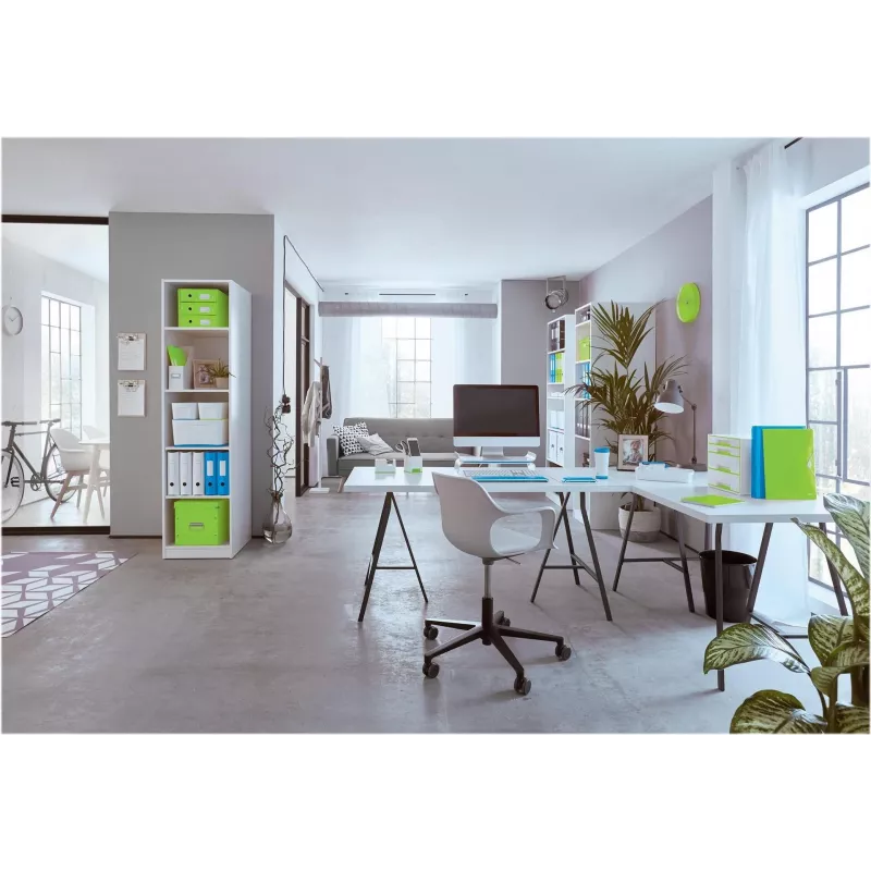 Leitz 180° WOW A4 sviras arhivēšanas mape ar apaļajiem gredzeniem, kartona, zaļa, 600 lapām, 80 g/m² (10050054)