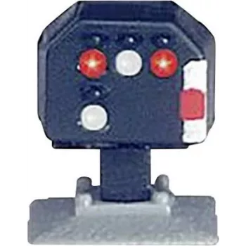 Märklin Z mēroga gaismas bloķēšanas signāls, zema profila, LED, pelēks/melns, 15+ 89394