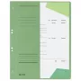 LEITZ A4 dokumentu mape ar metāla aizdari, manilas kartons, zaļa, oficiālā lietvedība, 250 g/m², 1/2 priekšējais vāks ar marķējuma lauku, 50 gab. iepakojums (3741-00-55)