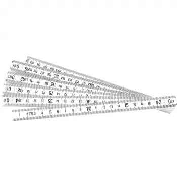 BRÜDER MANNESMANN PVC salokāmais metrs 2 m, 10 segmenti, EC III klase 810-PVC-2M