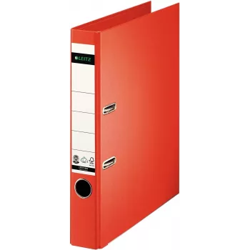 LEITZ 180° sviras arhivēšanas mape A4 50 mm gaiši sarkans kartons 1008-00-20