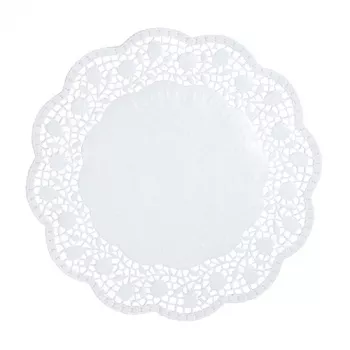 PAPSTAR apaļie kūku paliktņi, 30 cm, balti, 100 gab. (12263)