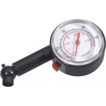 Brüder Mannesmann 054T pildspalvas tipa riepu spiediena mērītājs, 0,5-3,5 bar / 7-50 psi, analogs, metāla korpuss, kabatas klipsis