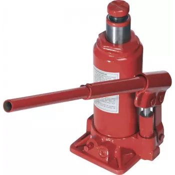 Brüder Mannesmann hidrauliskais pudeles domkrats 8 t, celšanas augstums 200-385 mm (007-T-GS-8T)