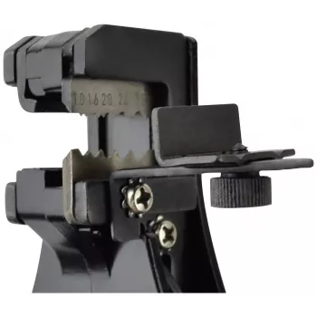 BRÜDER MANNESMANN automātiskā stieples noņēmēja, zaļa ar atgriešanas atsperi, SK5 tērauda žokļi, 0,2-6,0 mm² (M10981)