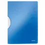 LEITZ WOW ColorClip A4 dokumentu saspraude, metāliski zila ar 3D reljefu virsmu, gaiši pelēks iekšpuse, 30 lapu ietilpība 4185-00-36