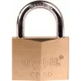 ABUS 50 mm masīva misiņa piekaramā atslēga ar rūdīta tērauda sprūdu un 2 atslēgām 238390