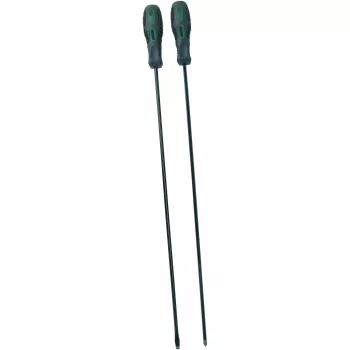 Brüder Mannesmann M11250 2 gabalu skrūvgriežu komplekts | Plakanais 6,5 mm un Phillips PH2, hroma vanādija tērauds