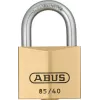 ABUS 85/50 masīva misiņa piekaramā atslēga 50 mm ar rūdīta tērauda sprūdu, 2 atslēgas 806315