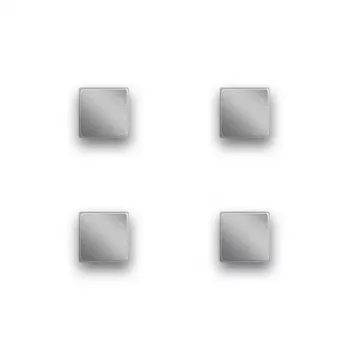 Zeller magnētu komplekts Cube 4 gab. pelēki ferīta 10mm biroja magnēti 11190