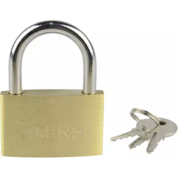 Brüder Mannesmann 38 mm masīva misiņa atslēgas piekaramā atslēga M413-40 zelta-dzeltena