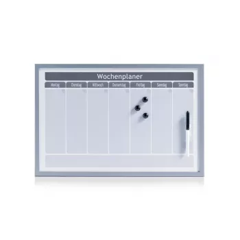 ZELLER Planning Board 60 x 40 cm magnētiskā tāfelis ar alumīnija rāmi 11515