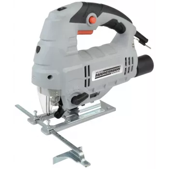 BRÜDER MANNESMANN M12781 800W elektroniskais svārsta figūrzāģis ar 4 pakāpju orbitālo darbību, bez instrumentiem maināms asmens, 0–3000 SPM, 80 mm griešanas dziļums kokā