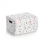 Zeller Dots uzglabāšanas kaste balta ar punktiem 25 x 35 x 20 cm 14475