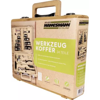 BRÜDER MANNESMANN MAN 29001 24 daļu instrumentu komplekts bambusa maciņā M29001