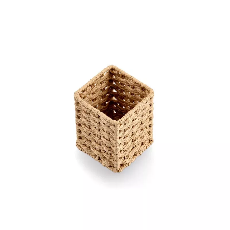 Zeller pildspalvu turētājs Paper Weave Natural 8 x 8 x 10,7 cm (15210)