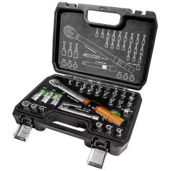 Brüder Mannesmann M18315 griezes momenta atslēgas komplekts ar 1/4 inch piedziņu, 5-25 Nm