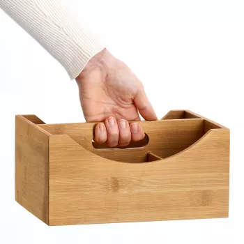 Zeller glabāšanas kaste Natural 25 x 18 x 12 cm bambuss 13336