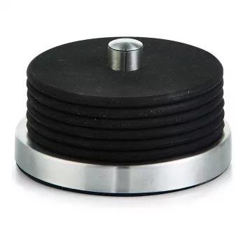 Zeller Present stikla paliktņu komplekts nerūsējošais tērauds / silikons 6 cm Ø10 cm melns, 7 daļas (27224)