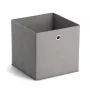 Zeller pelēka neausta auduma uzglabāšanas kaste 30x30x30 cm, salokāms kubs ar metāla cilpiņu rokturi 14110