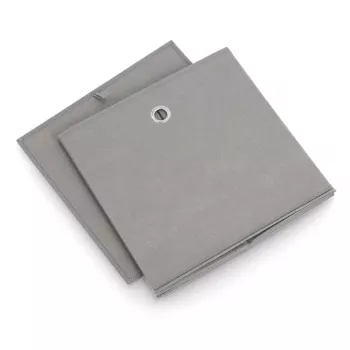Zeller 14110 neausta auduma uzglabāšanas kaste, 30 L, 32 x 32 x 32 cm, pelēka