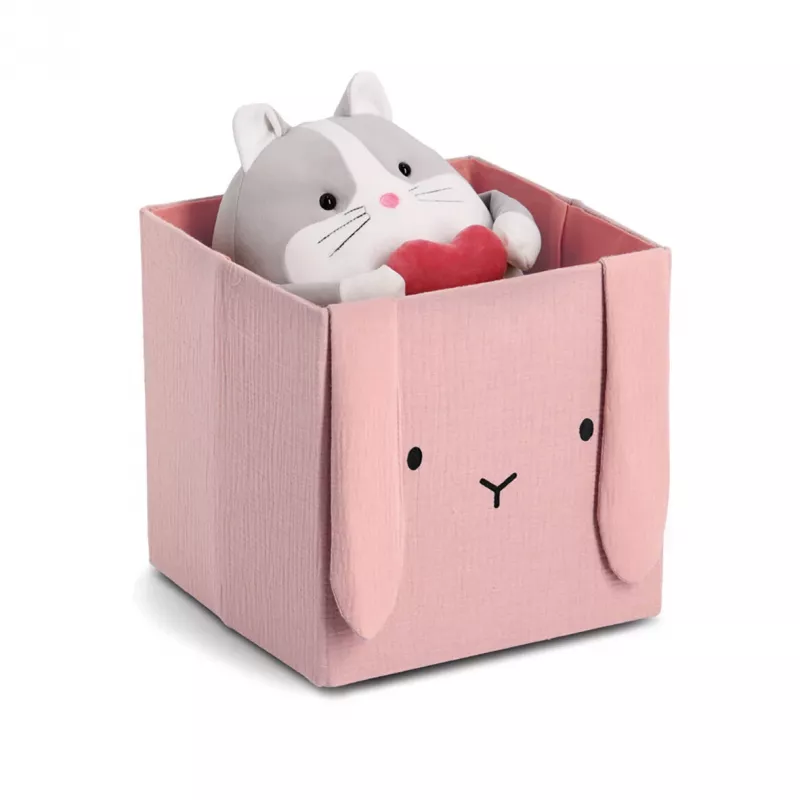 Zeller Hase Uzglabāšanas kaste Antique Pink 28 x 28 x 28 cm 14493