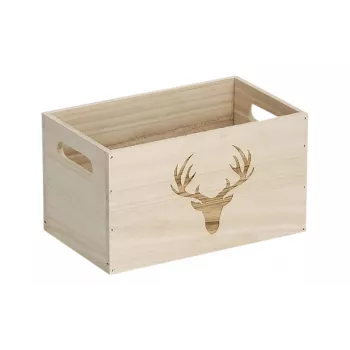 Zeller Deer uzglabāšanas kaste, dabīgā koka, 25 x 15 x 14 cm (15220)