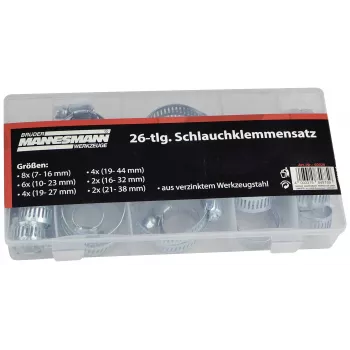 Brüder Mannesmann M60026 šļūteņu skavu komplekts, 7-44 mm