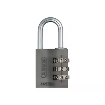 ABUS 466229 masīva misiņa piekaramā atslēga ar rūdīta tērauda sprūdu, 30 mm, atšķirīgas atslēgas, 2 atslēgas