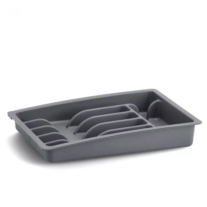 Zeller 24887 galda piederumu atvilktnes organizators, plastmasa, pelēks, 5 nodalījumi